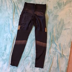 Black and Gold Lole Leggings